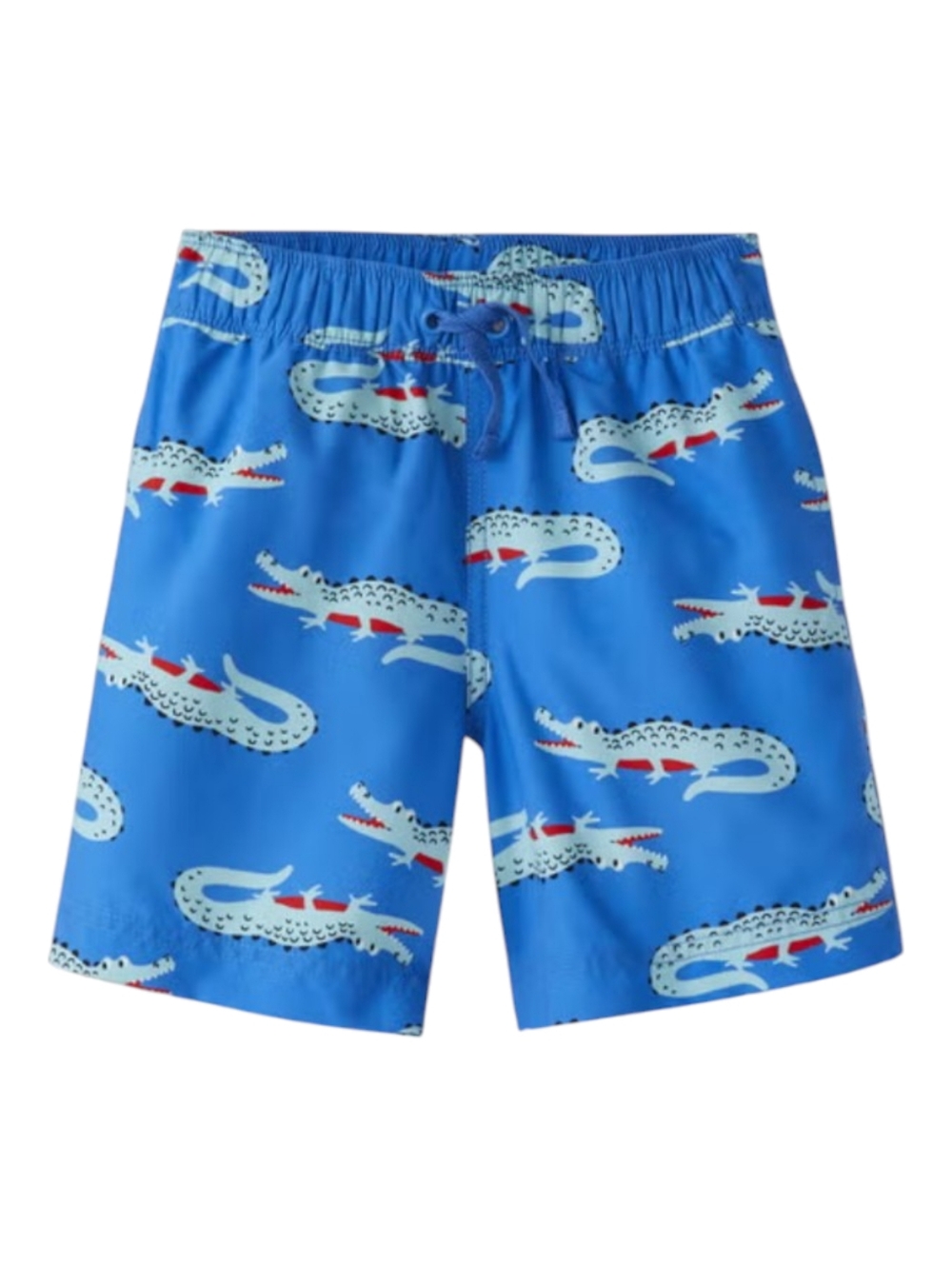 Hanna Andersson Blue Alligator Gator Crocodile Croc Swim Trunks Swimsuit Boys 4